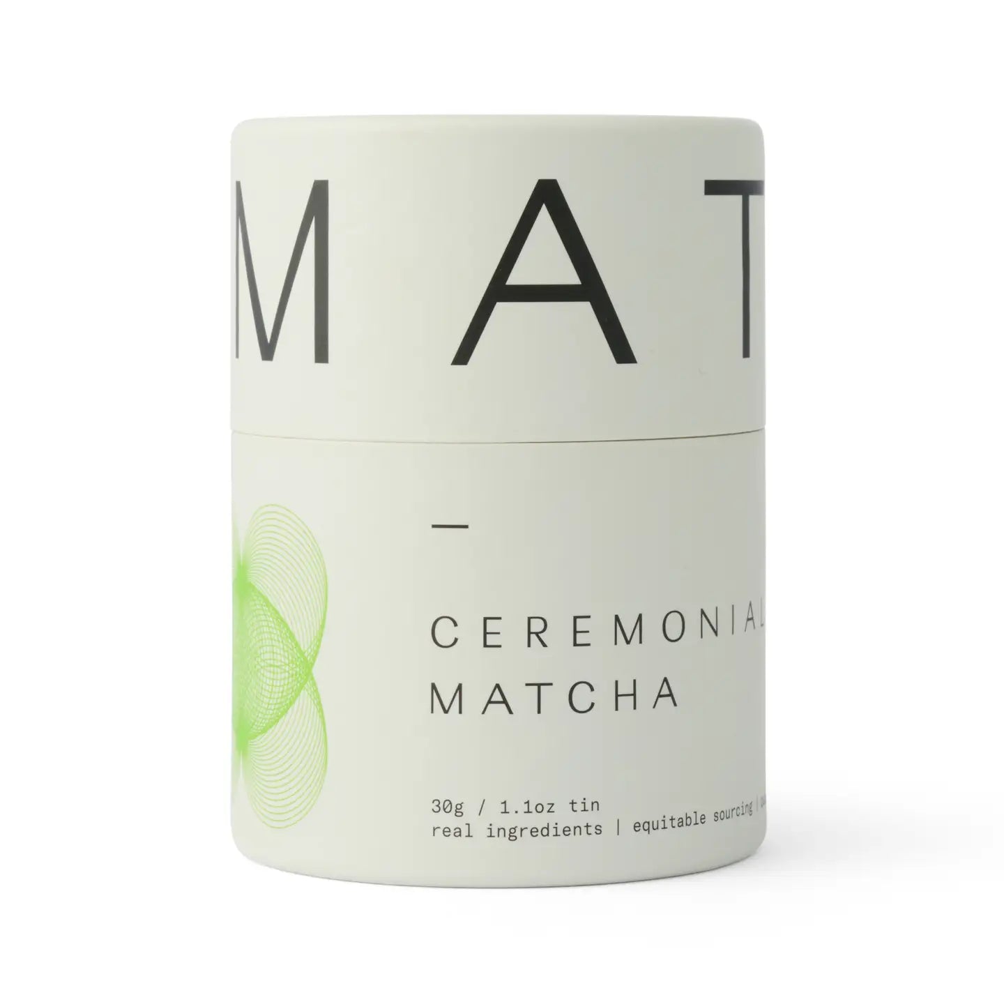 Ceremonia Matcha container on a white background