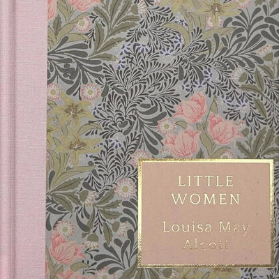 Book cover with floral design and 'Little Women' title