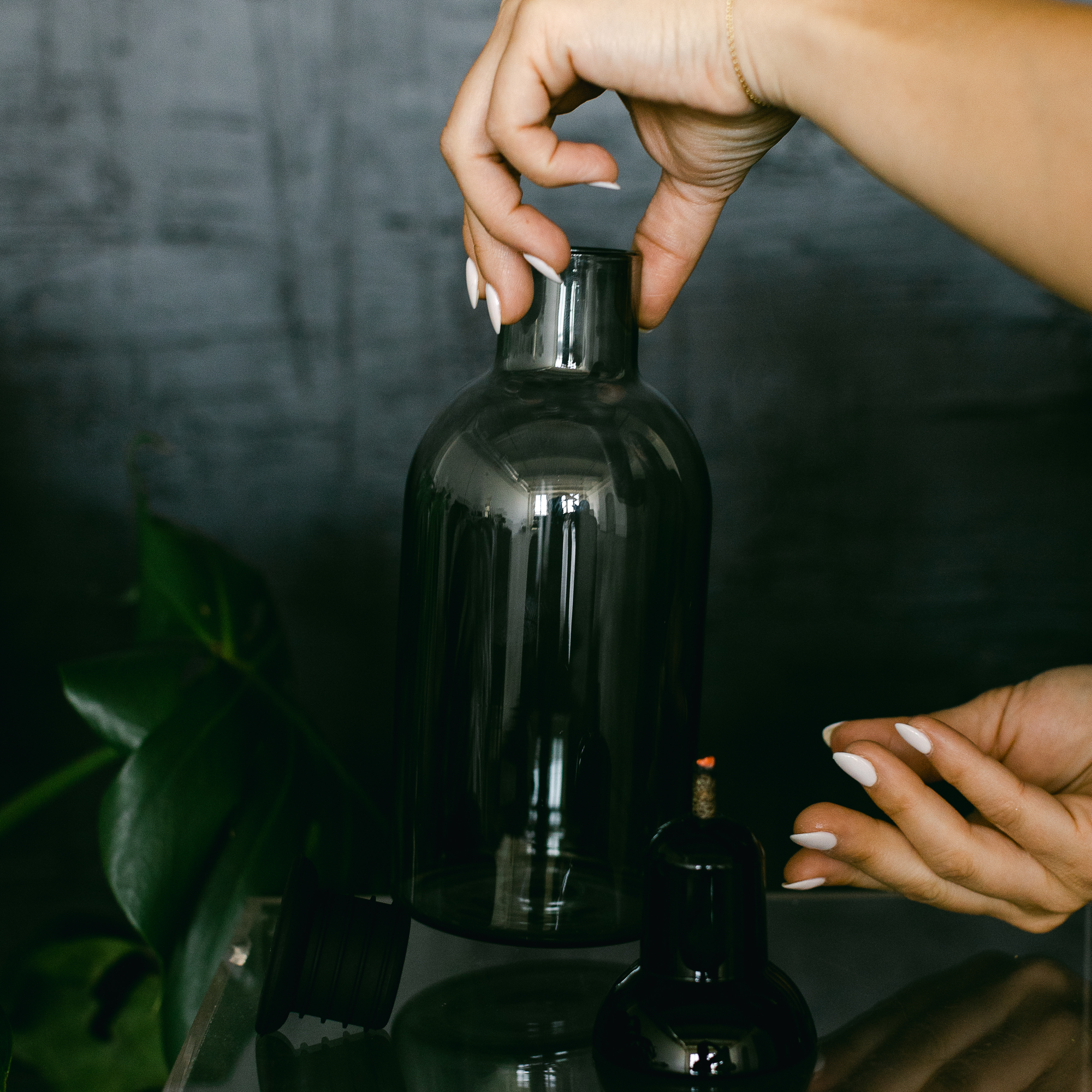 Viski Alchemi Smoked cocktail Set, Glass Carafe with Smoker