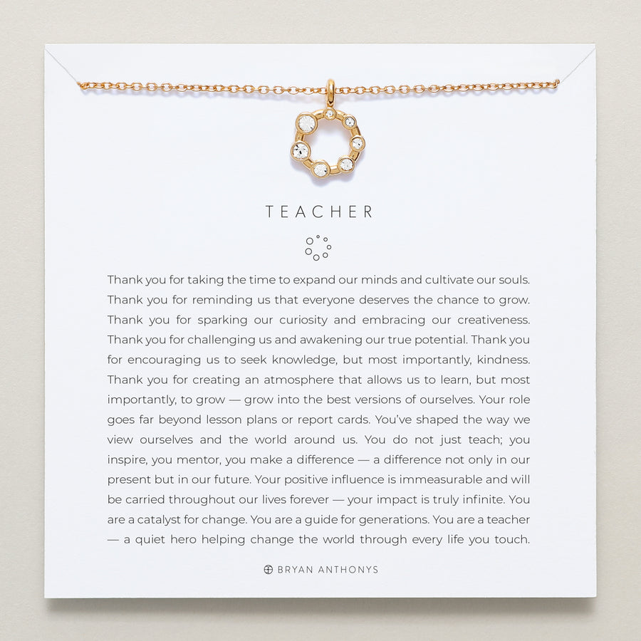 Bryan Anthonys | Teacher Necklace, Gold